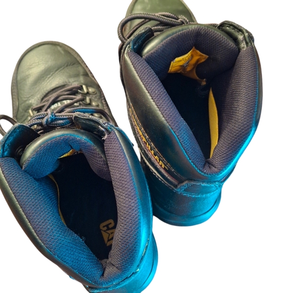 Caterpillar Outline Steel Toe P90800 Black Lace-up Work Boots Men Size 13 Wide - Picture 8 of 12